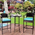 High Patio Chairs With Table