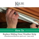 How To Weatherstrip A Sliding Patio Door